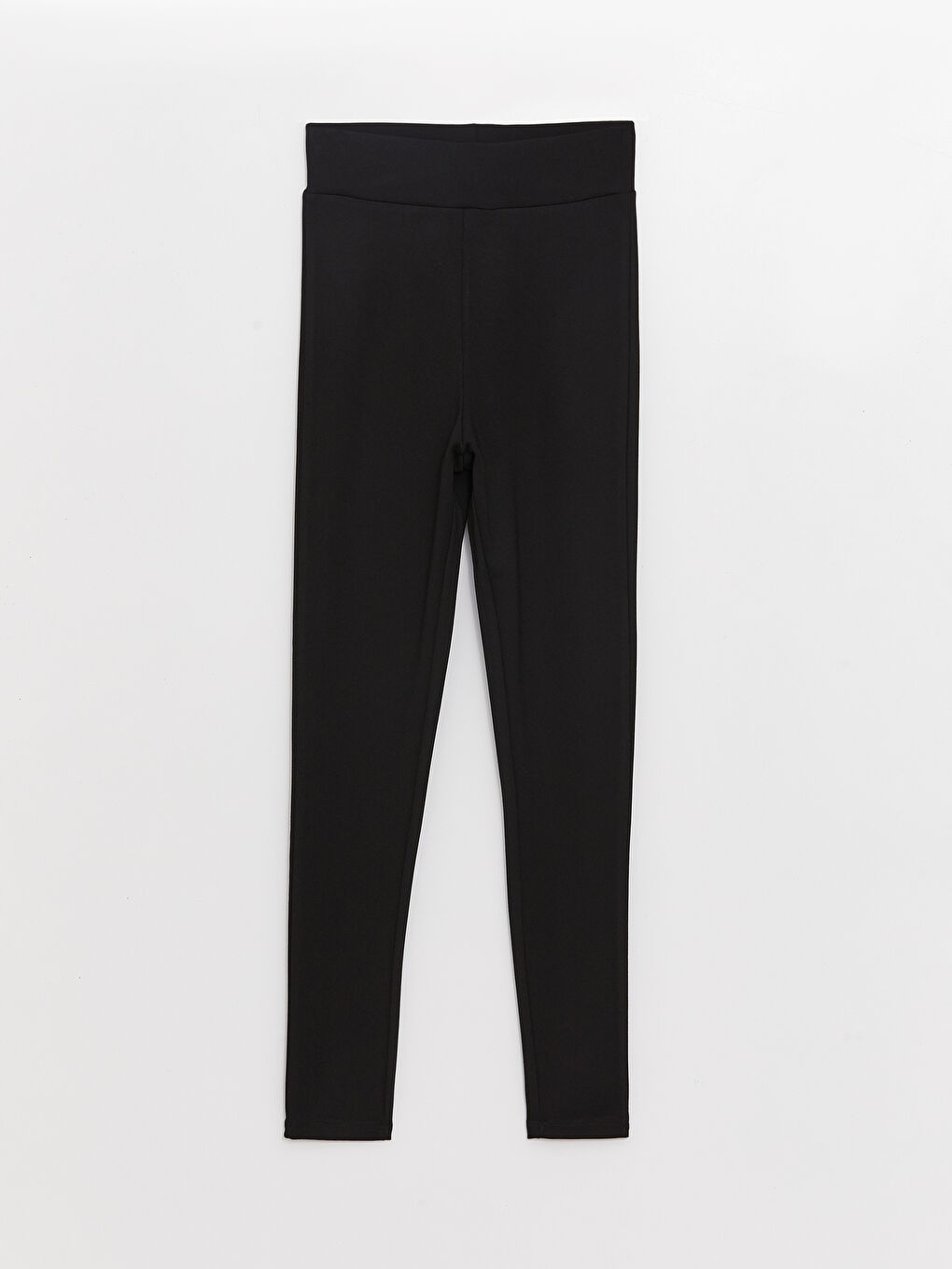 Women's Elastic Waist Straight Interlock Leggings -S35843Z8-CVL
