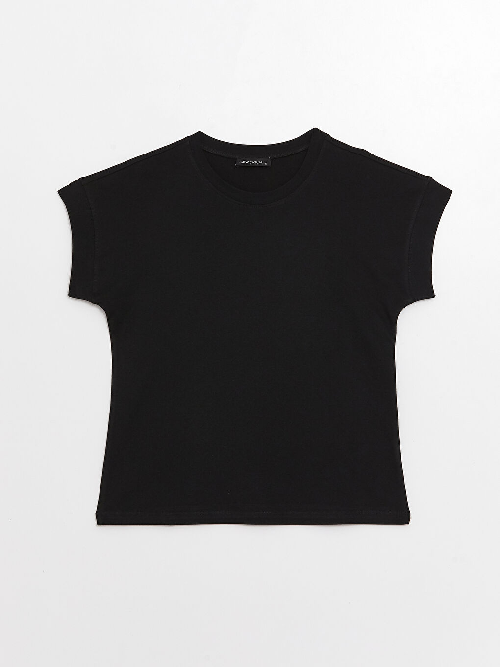 T-Shirt Femme Col Rond Coupe Droite Manches Courtes-5