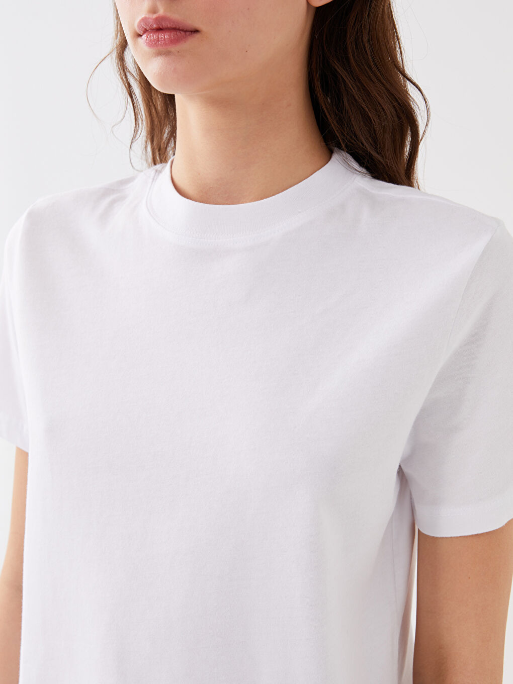 Women's Crew Neck Short Sleeve T-Shirt-3