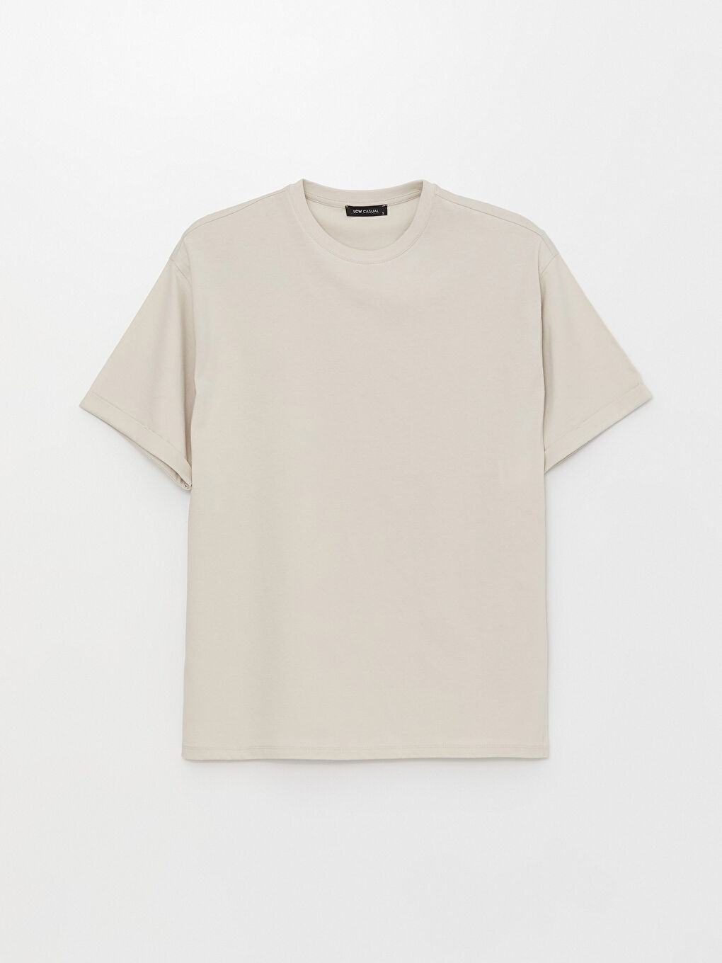 Gri Kadın Bisiklet Yaka Kısa Kollu Tunik-5