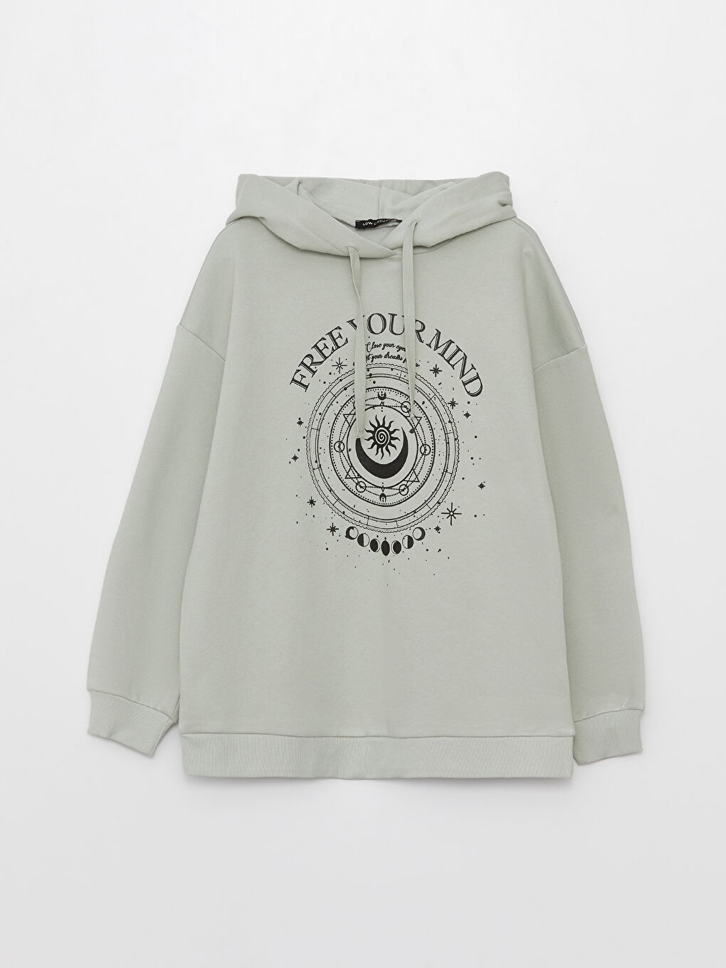 LCW Vision Printed Women's Thick Hoodie -S35876Z8-FLL