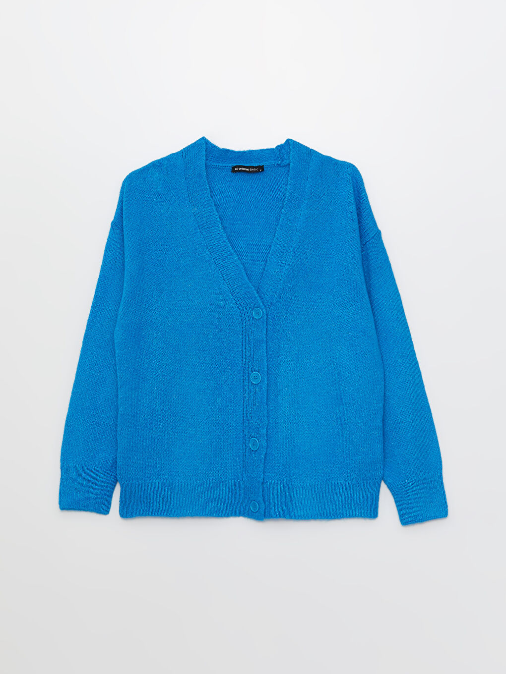 V Neck Women's Tricot Cardigan -S35883Z8-H7M