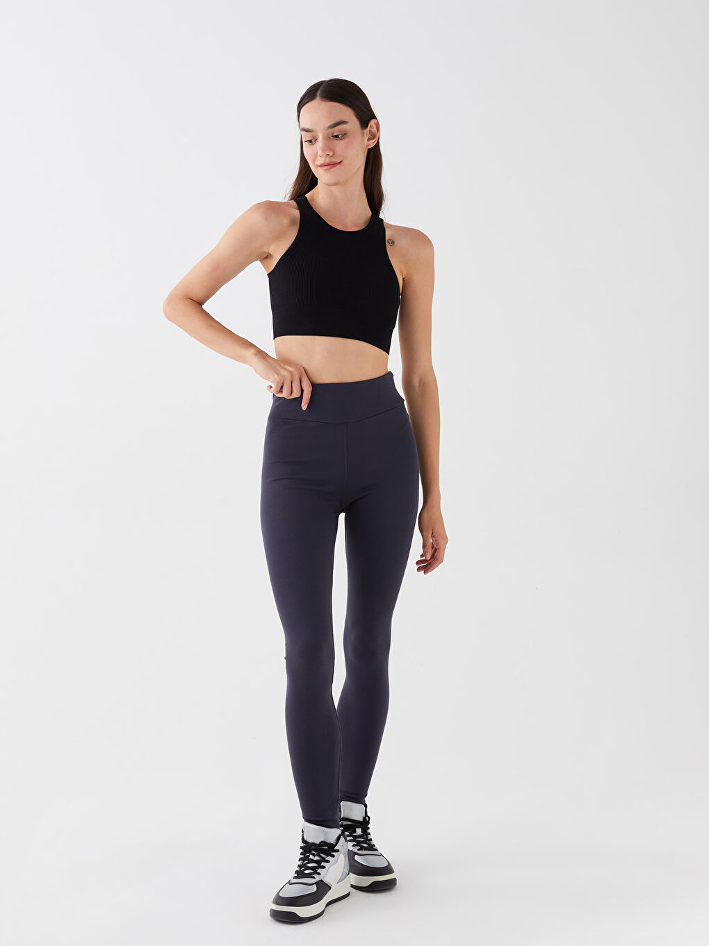 Women's Elastic Waist Regular Tights -S35886Z8-R47
