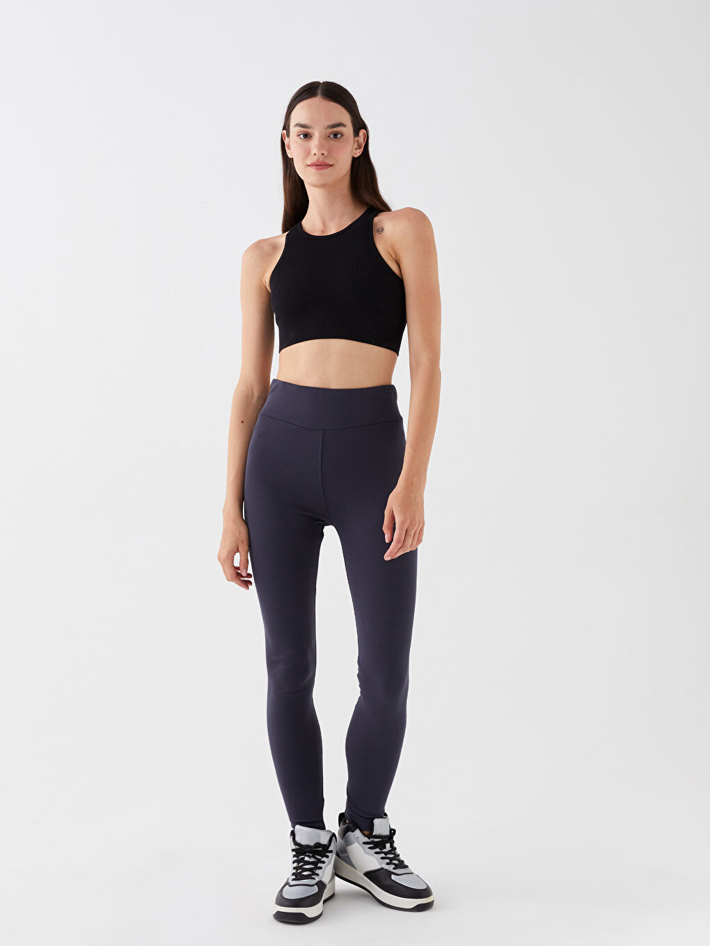 Women's Elastic Waist Regular Tights -S35886Z8-R47