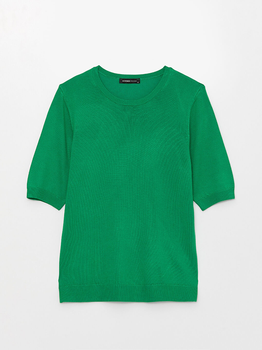 Crew Neck Straight Short Sleeve Women's Knitwear Sweater -S35887Z8-GPN