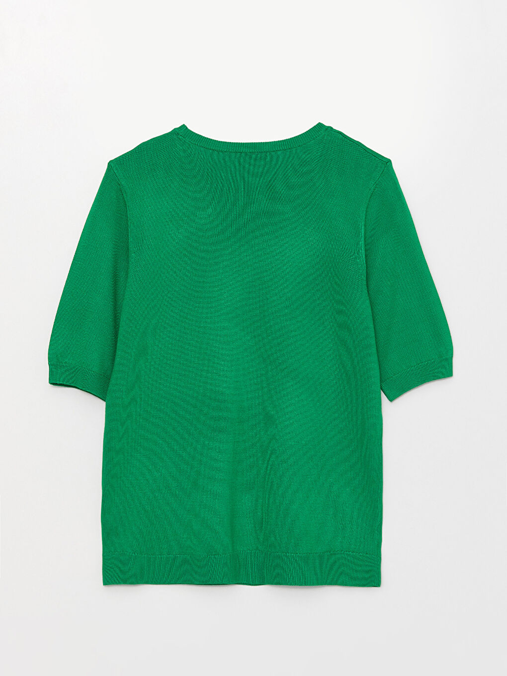 Crew Neck Straight Short Sleeve Women's Knitwear Sweater -S35887Z8-GPN