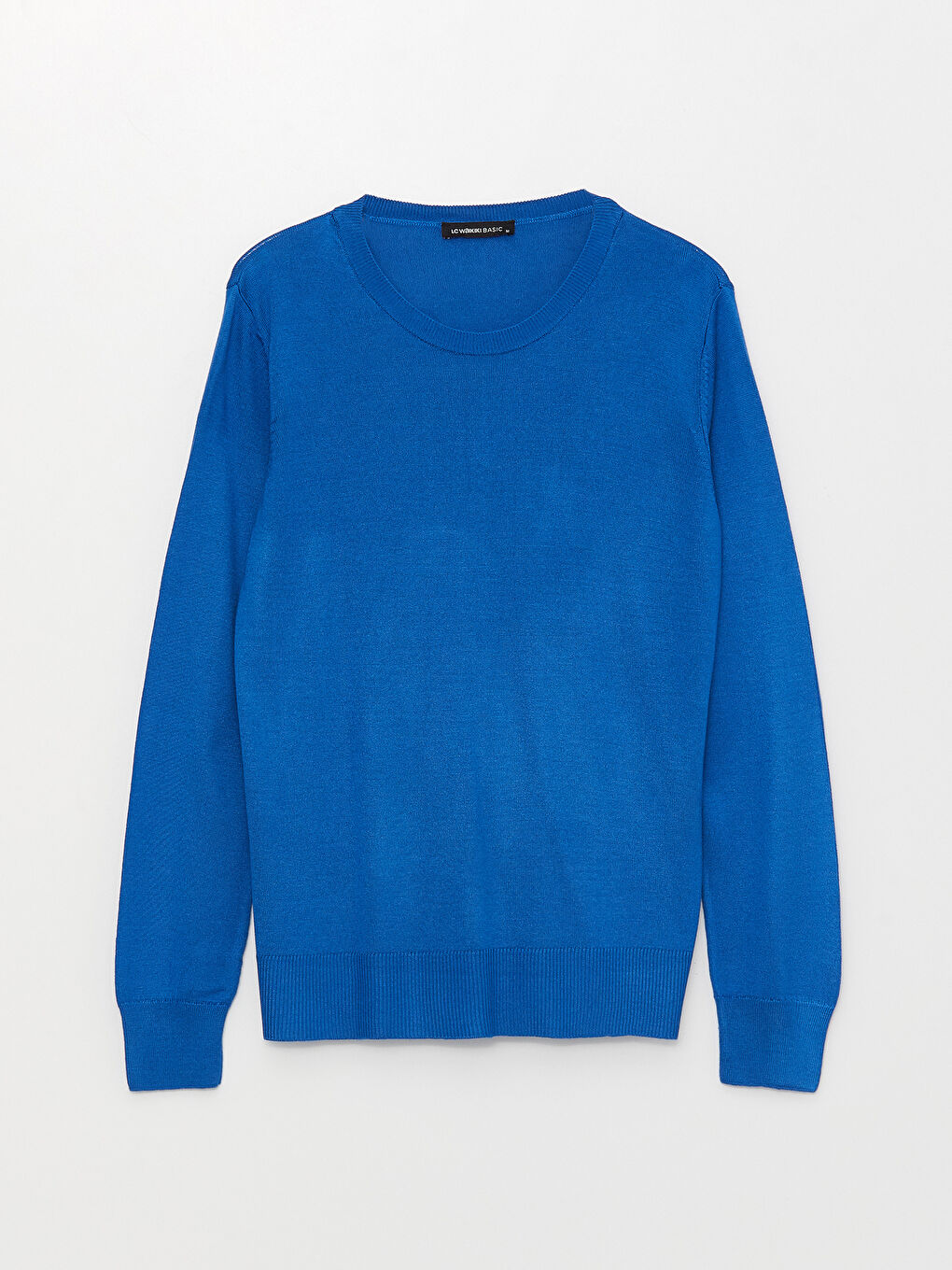 Mavi Bisiklet Yaka Düz Uzun Kollu Kadın Triko Kazak-5