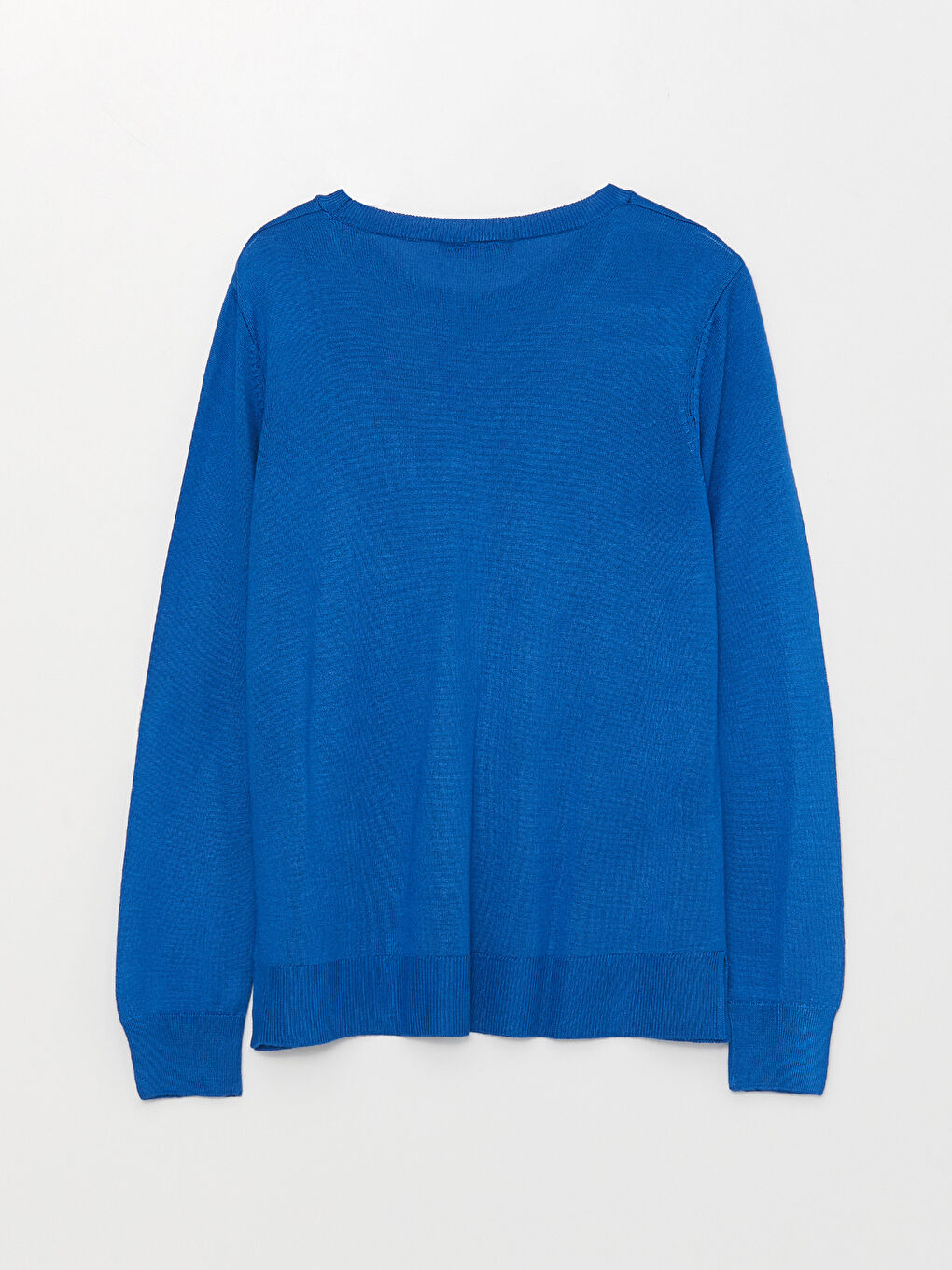 Mavi Bisiklet Yaka Düz Uzun Kollu Kadın Triko Kazak-6