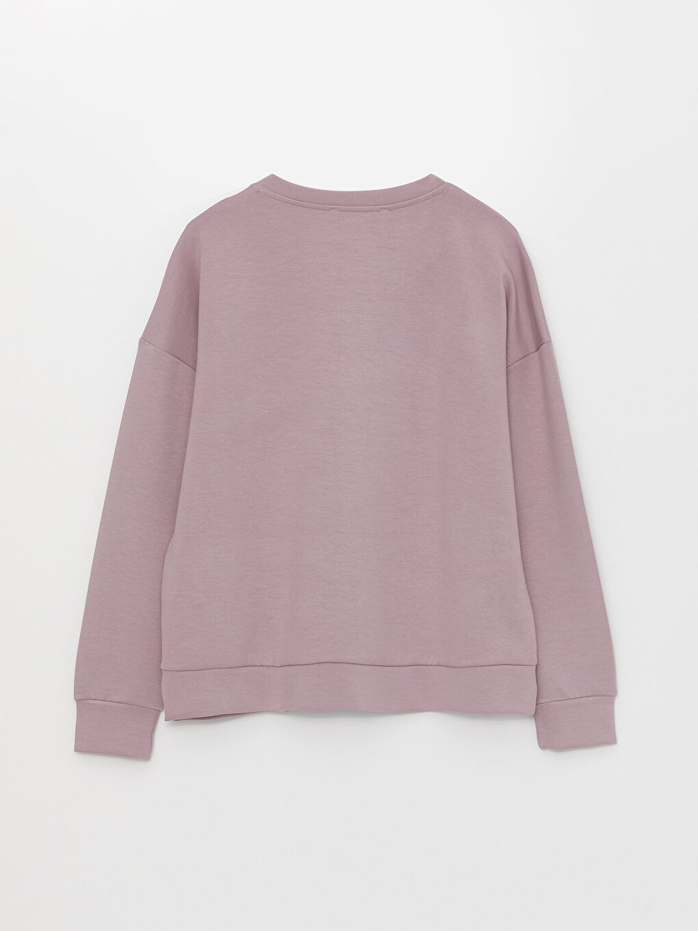 Свитшот оверсайз с круглым вырезом для женщин-6