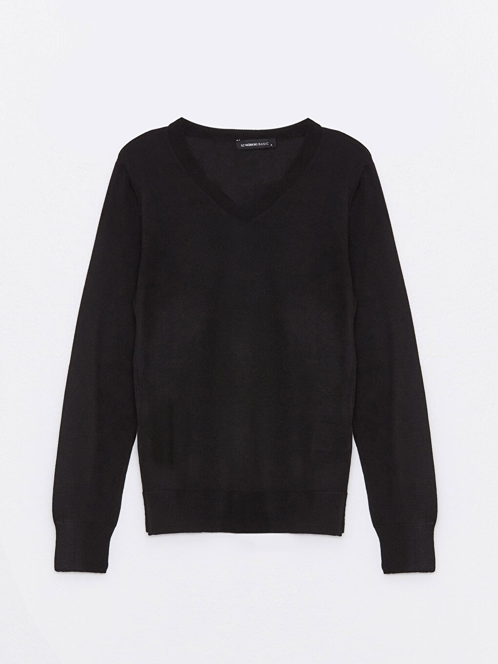 LCWAIKIKI Basic V Neck Plain Long Sleeve Women's Knitwear Sweater -S35902Z8-CVL