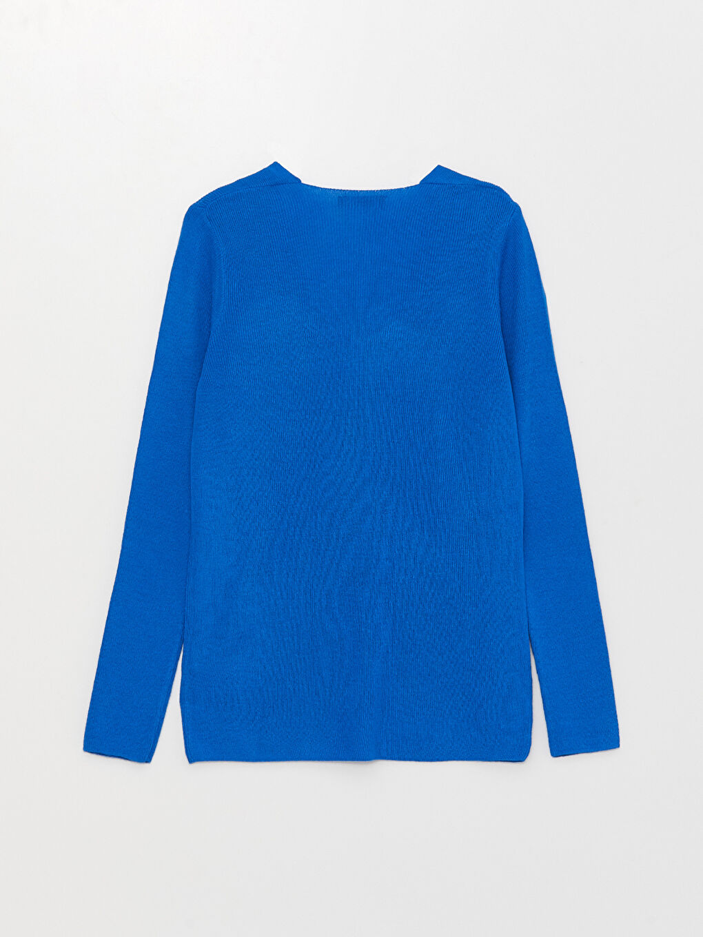 V Neck Plain Long Sleeve Women's Knitwear Sweater-6