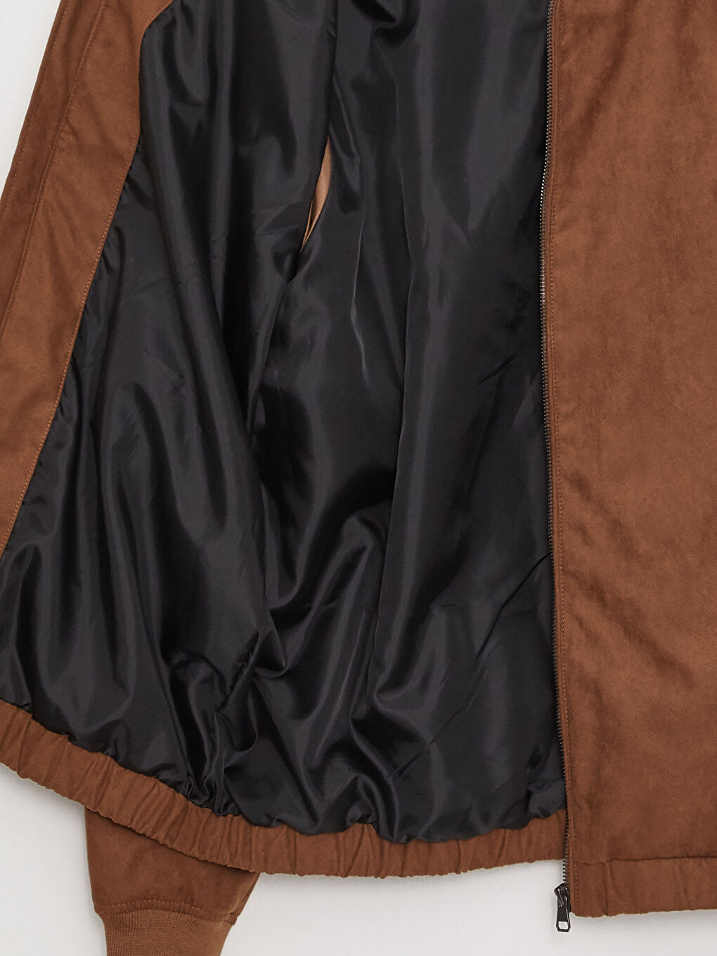 LCW Casual Standard Fit College Collar Suede Men's Coat -S35913Z8-DCJ