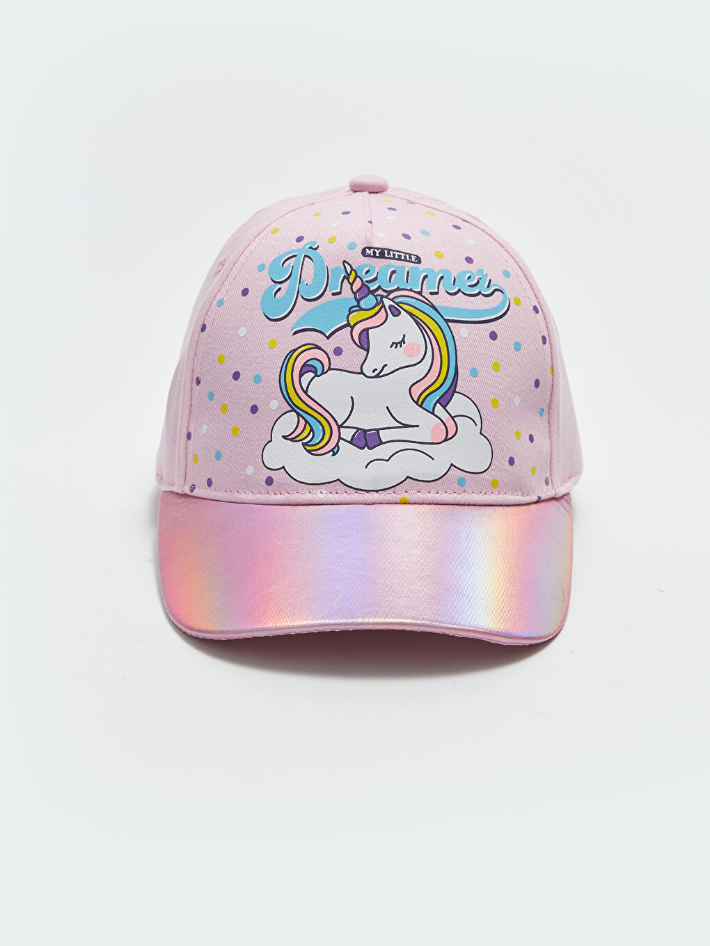 LCW ACCESSORIES Pembe Baskılı Kız Çocuk Kep Şapka