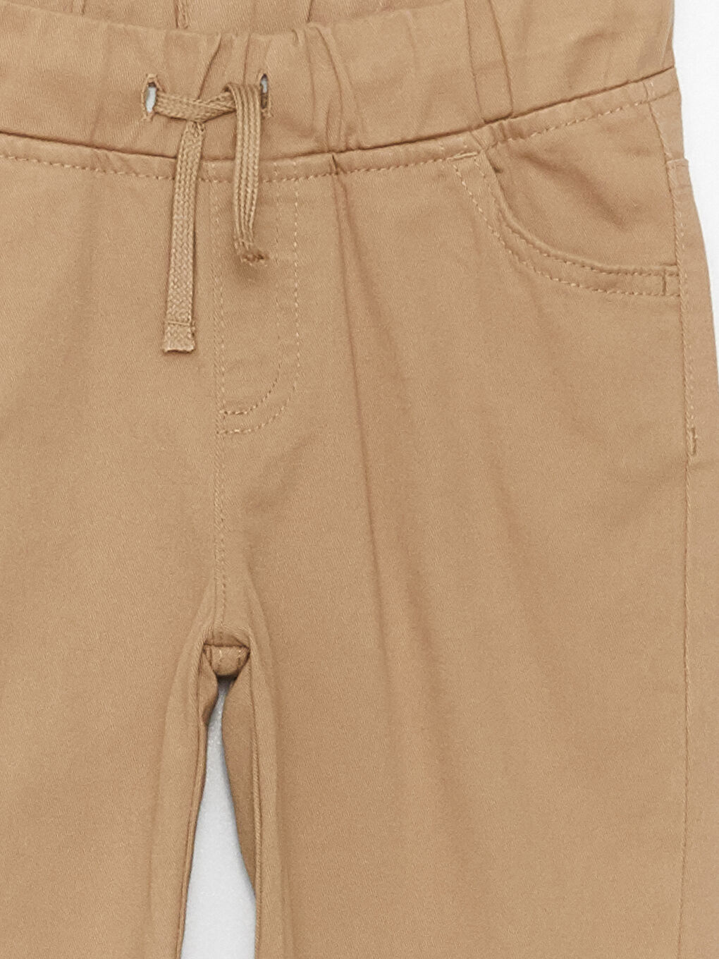 بنطلون أولاد بخصر مطاطي نحيف سادة-2