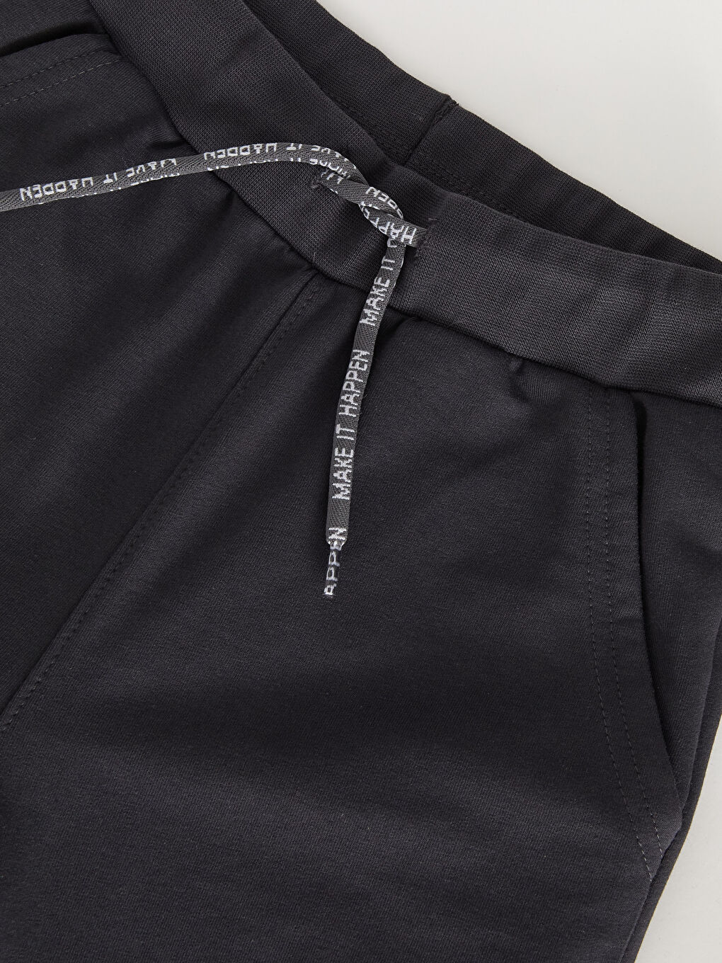 Antrasit Beli Lastikli Rahat Kalıp Erkek Çocuk Jogger Eşofman Altı-5