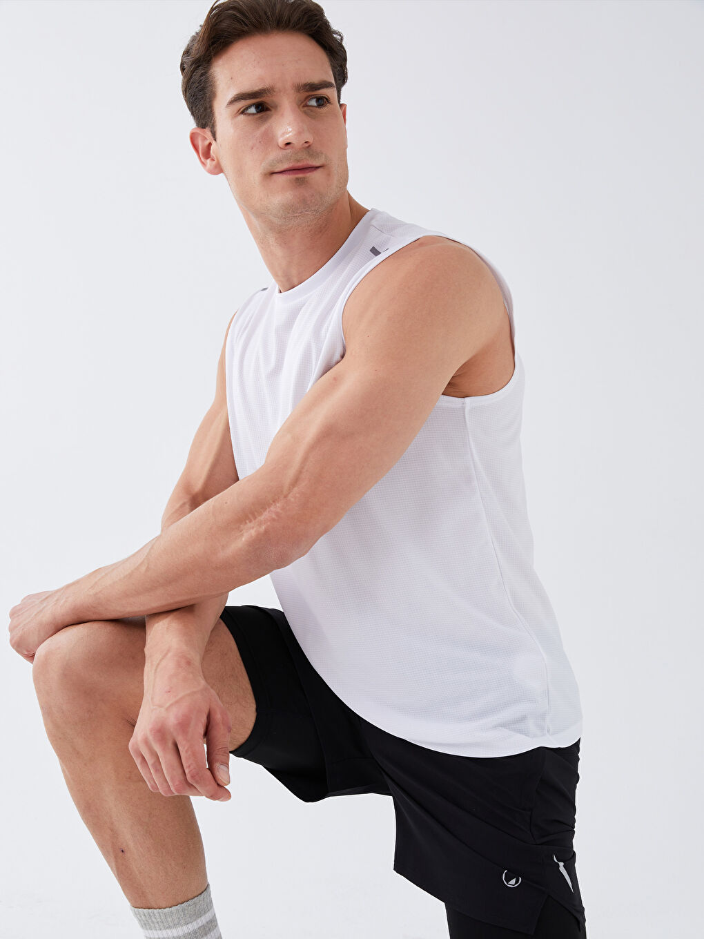 XSIDE ACTIVE Siyah Slim Fit Erkek Spor Tayt Şort