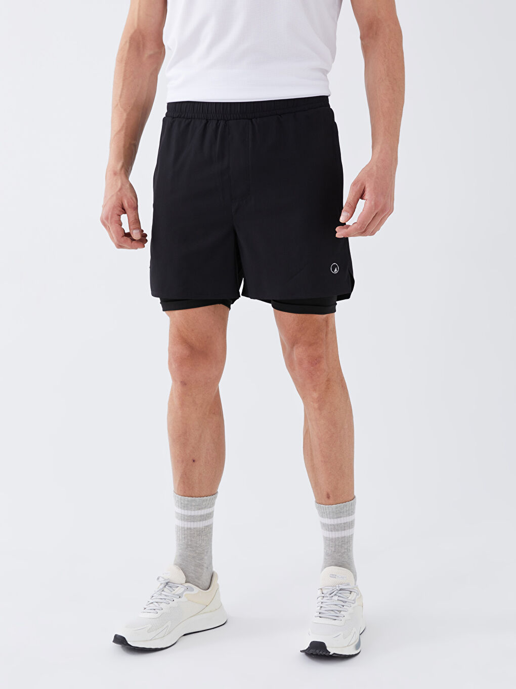 XSIDE ACTIVE Siyah Slim Fit Erkek Spor Tayt Şort - 5