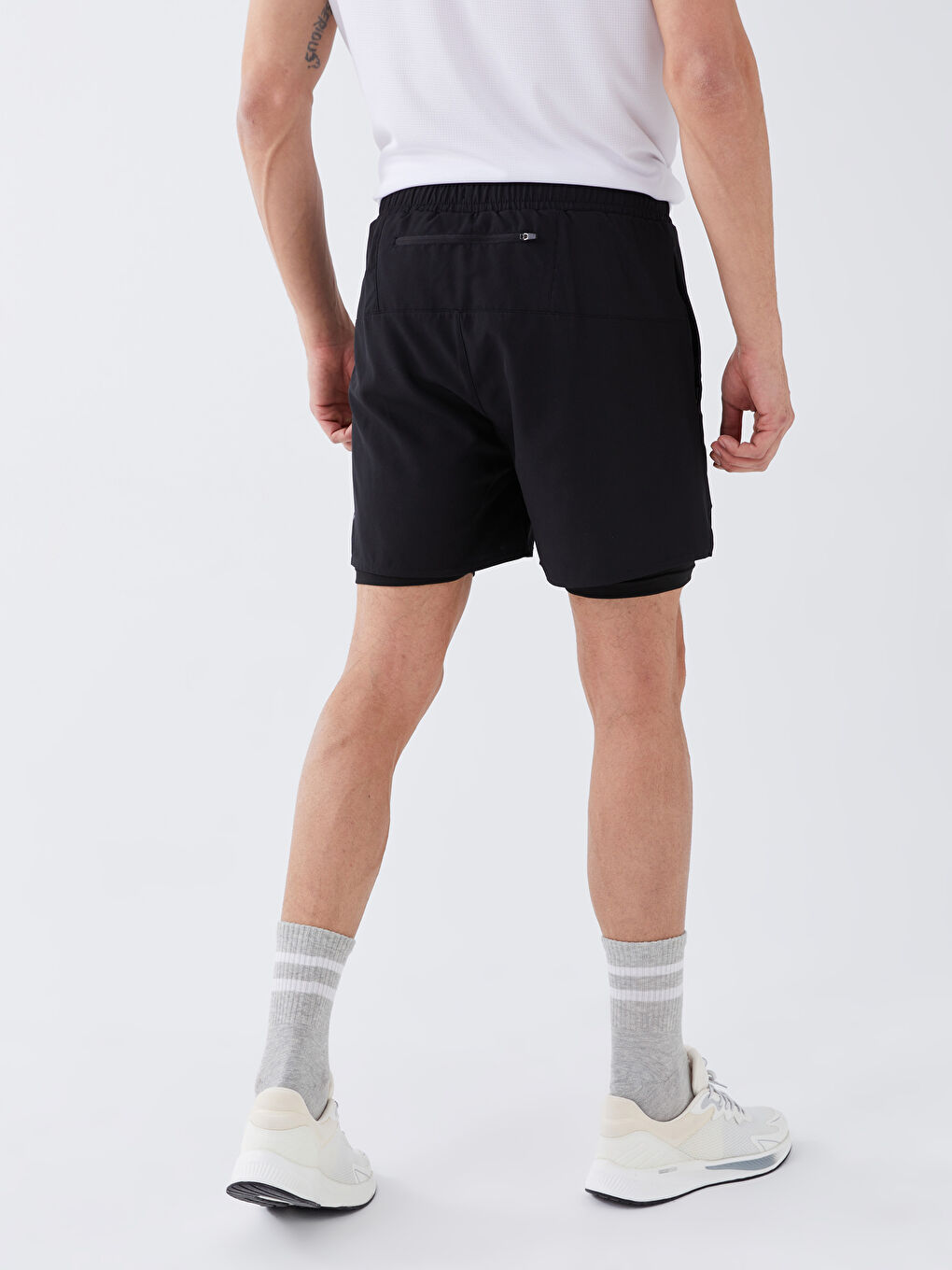 XSIDE ACTIVE Siyah Slim Fit Erkek Spor Tayt Şort - 6