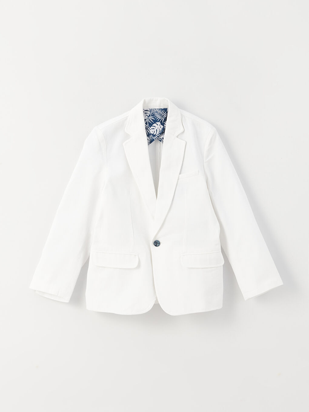 LCW Kids Optik Beyaz Erkek Çocuk Blazer Ceket