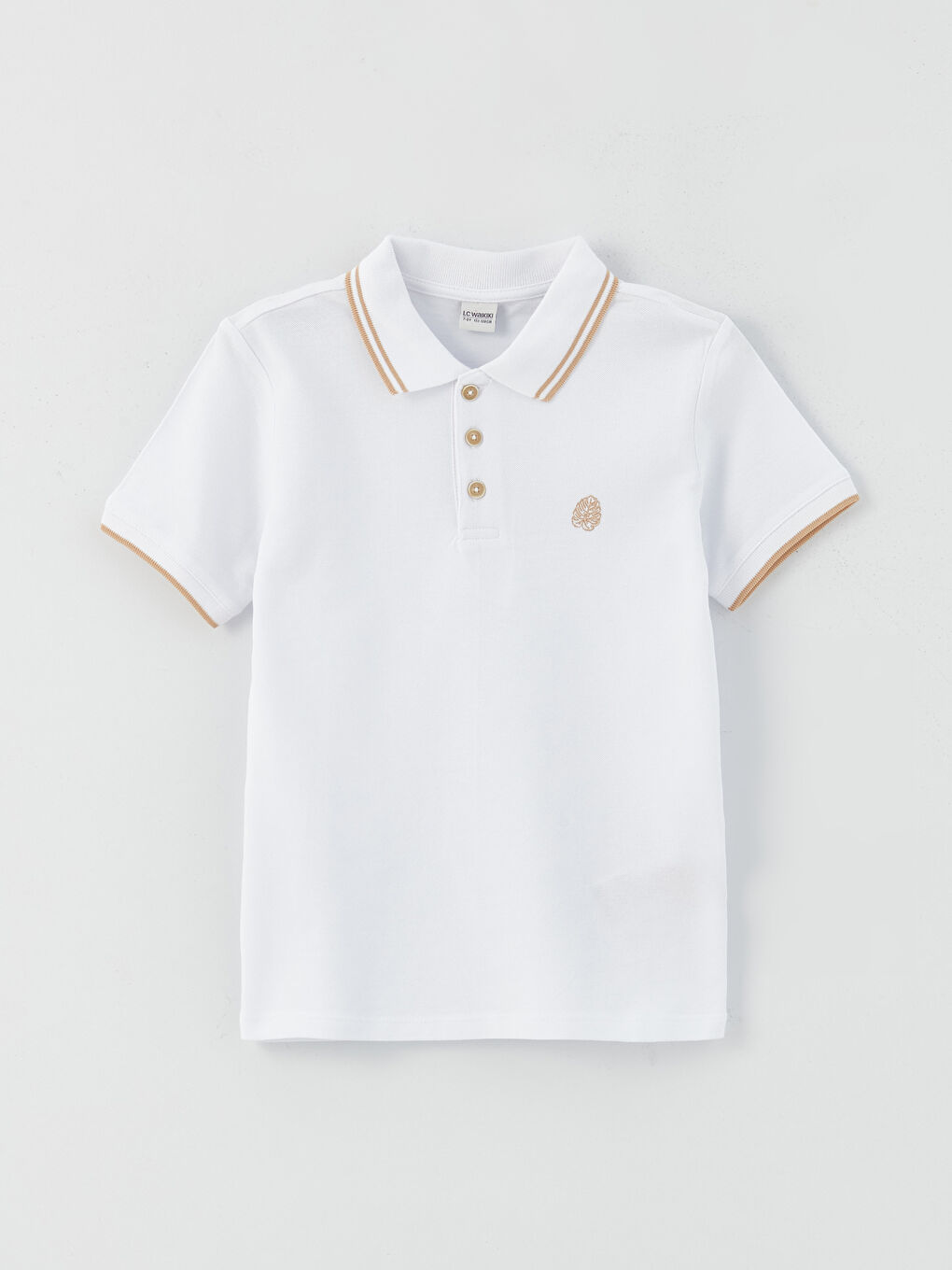 Polo Neck Printed Short Sleeve Boy T-Shirt and Shorts-1