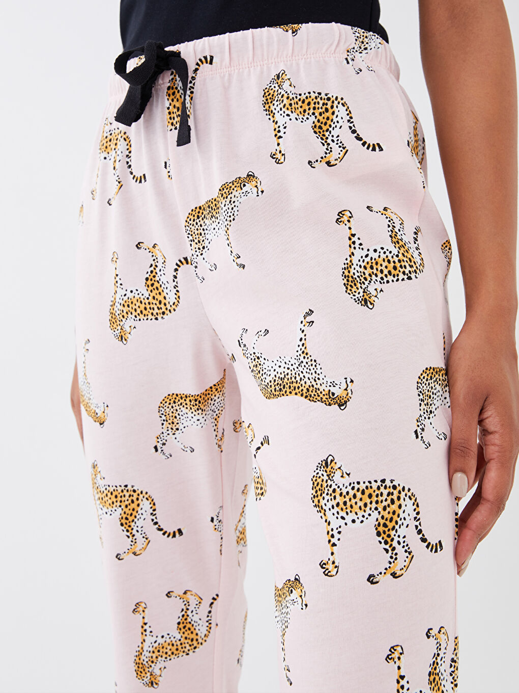 Women's Patterned Pyjama Bottoms with Elasticated Waist -S35998Z8-LT4