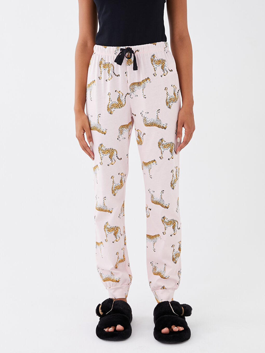 Women's Patterned Pyjama Bottoms with Elasticated Waist -S35998Z8-LT4