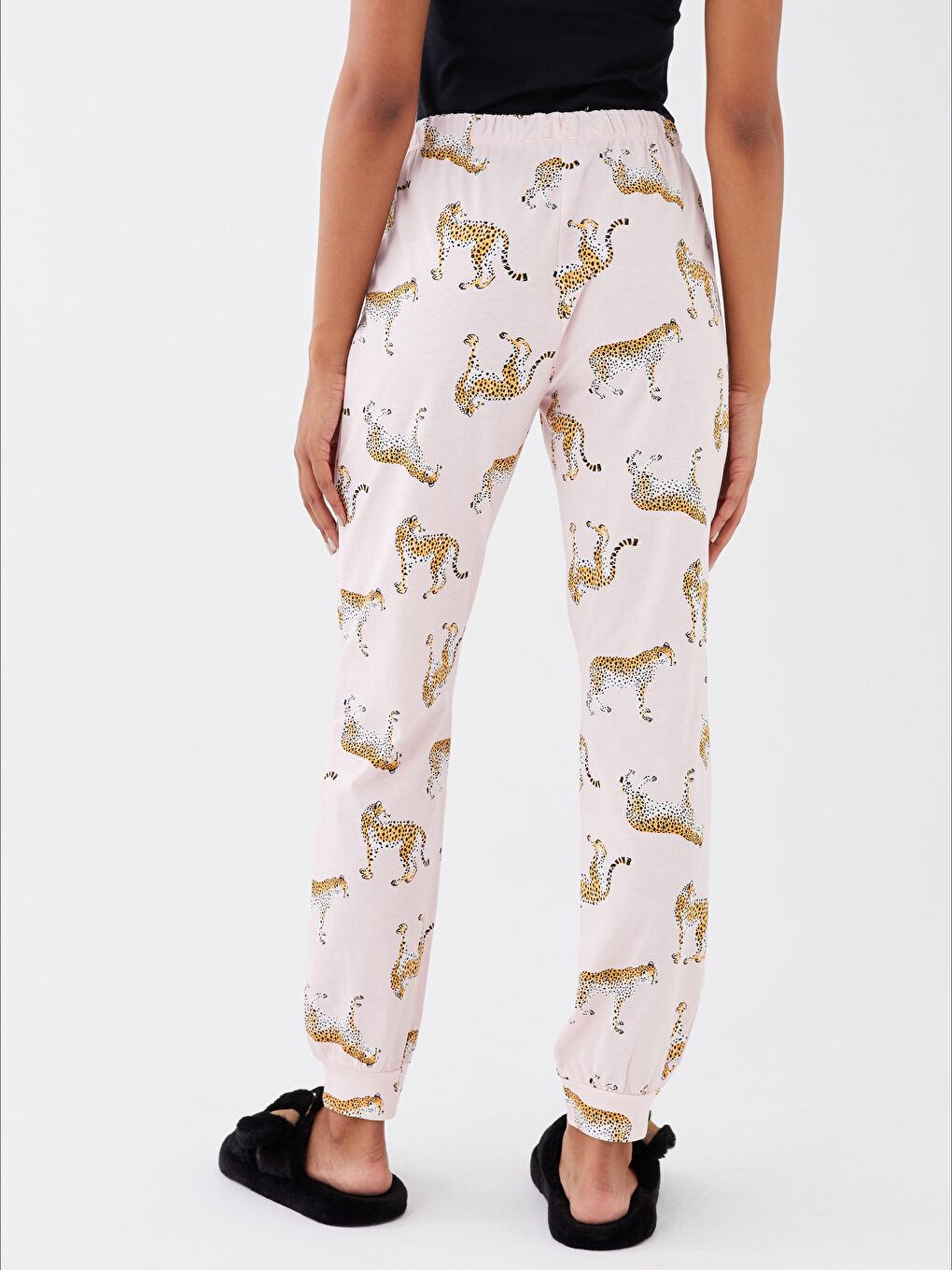 Women's Patterned Pyjama Bottoms with Elasticated Waist -S35998Z8-LT4