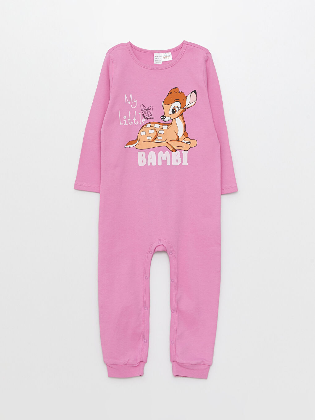 Crew Neck Long-Sleeve Bambi Printed Baby Girl Jumpsuit 2-Piece Set -S36010Z1-GD7