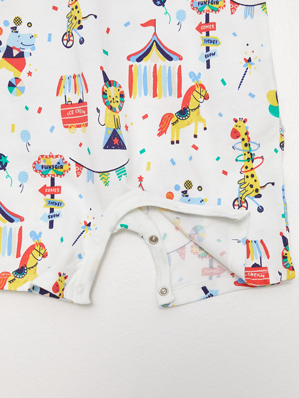 Salopetă pentru Bebeluși Băieți cu Guler Rotund Imprimată, Pachet de 2-4