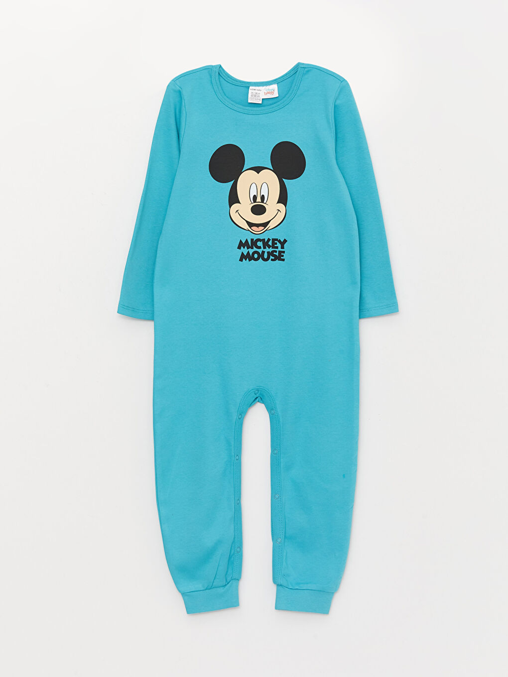 Crew Neck Long Sleeve Mickey Mouse Printed Baby Boys Jumpsuit 2 Pack-1