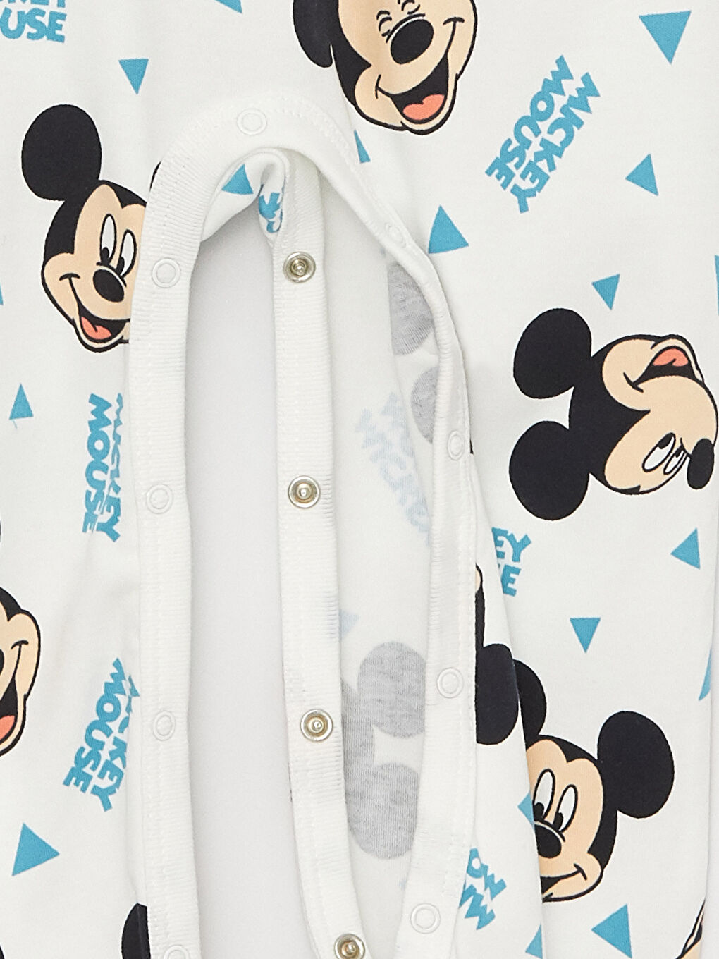 Crew Neck Long Sleeve Mickey Mouse Printed Baby Boys Jumpsuit 2 Pack-3