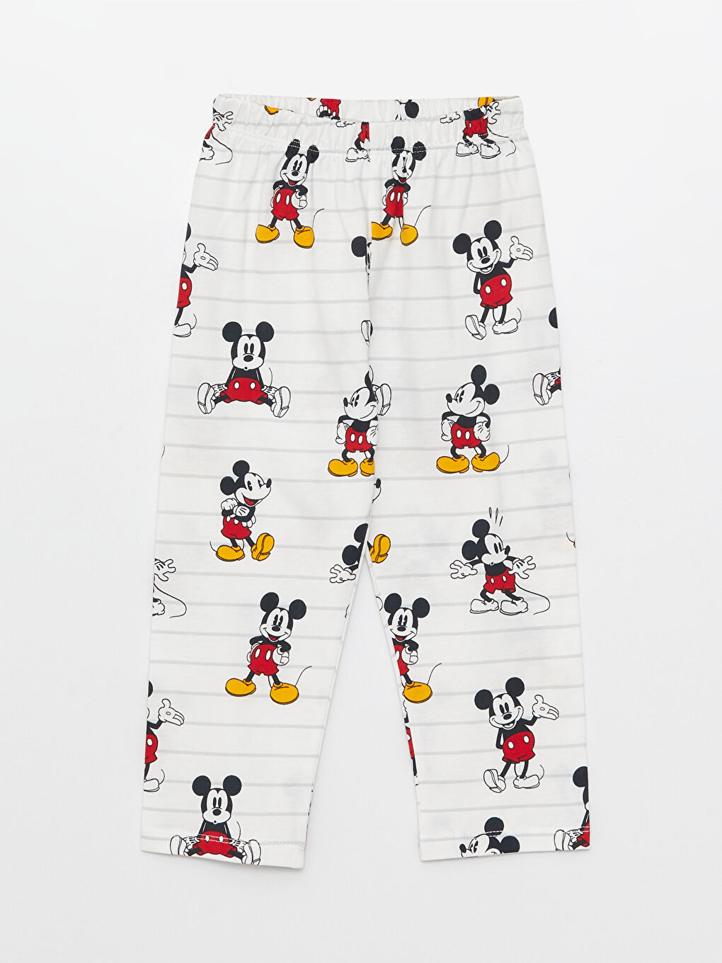 Polo Collar Long Sleeve Mickey Mouse Printed Baby Boys' Pyjama Set-2