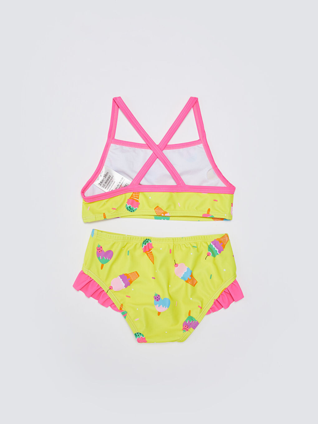 Crew Neck Short Sleeve Printed Baby Girl Bikini -S36070Z1-LT4