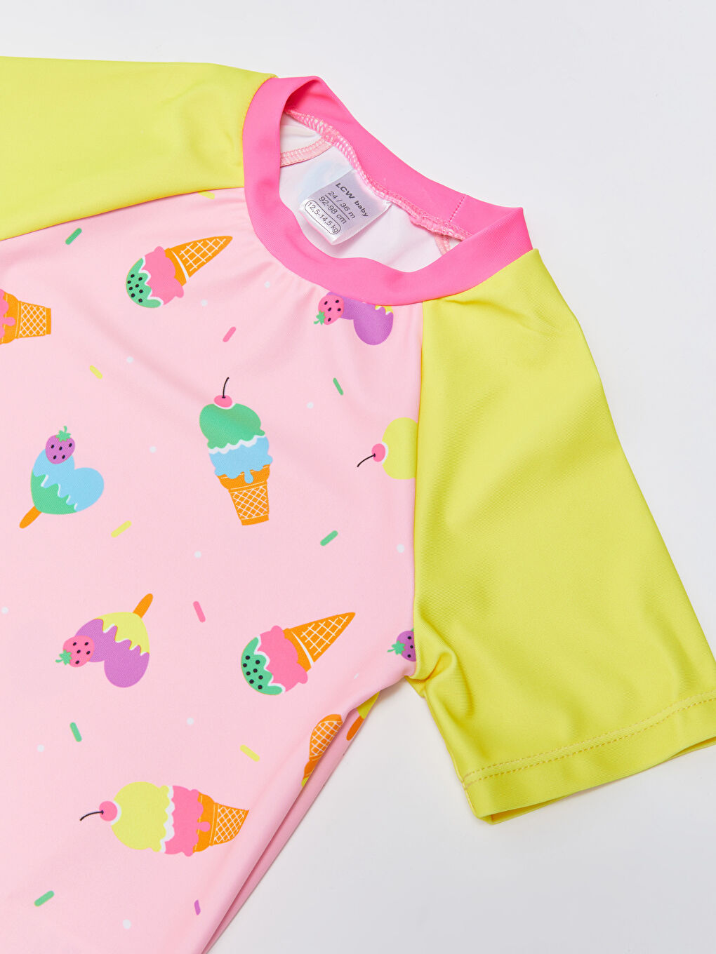 Crew Neck Short Sleeve Printed Baby Girl Bikini -S36070Z1-LT4
