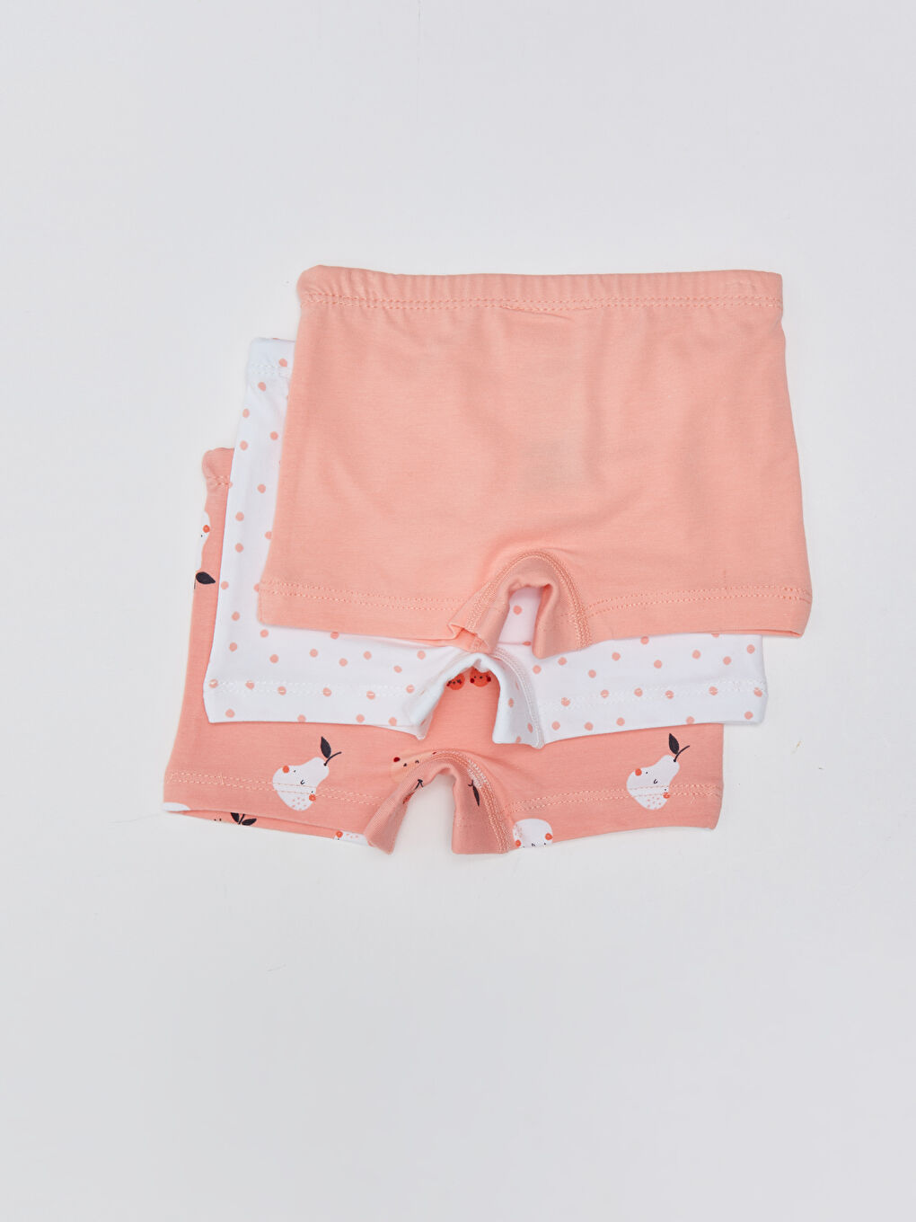Elastic Waist Printed Baby Girls' Boxer 3-Pack-1