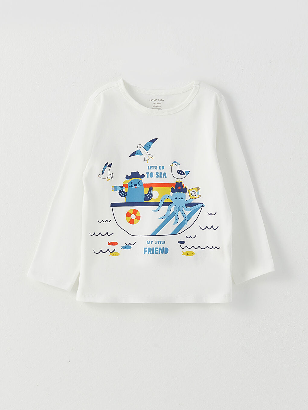 LCW baby Rundhalsausschnitt Langarm Bedrucktes Baby Jungen Pyjama-Set -S36080Z1-R9J