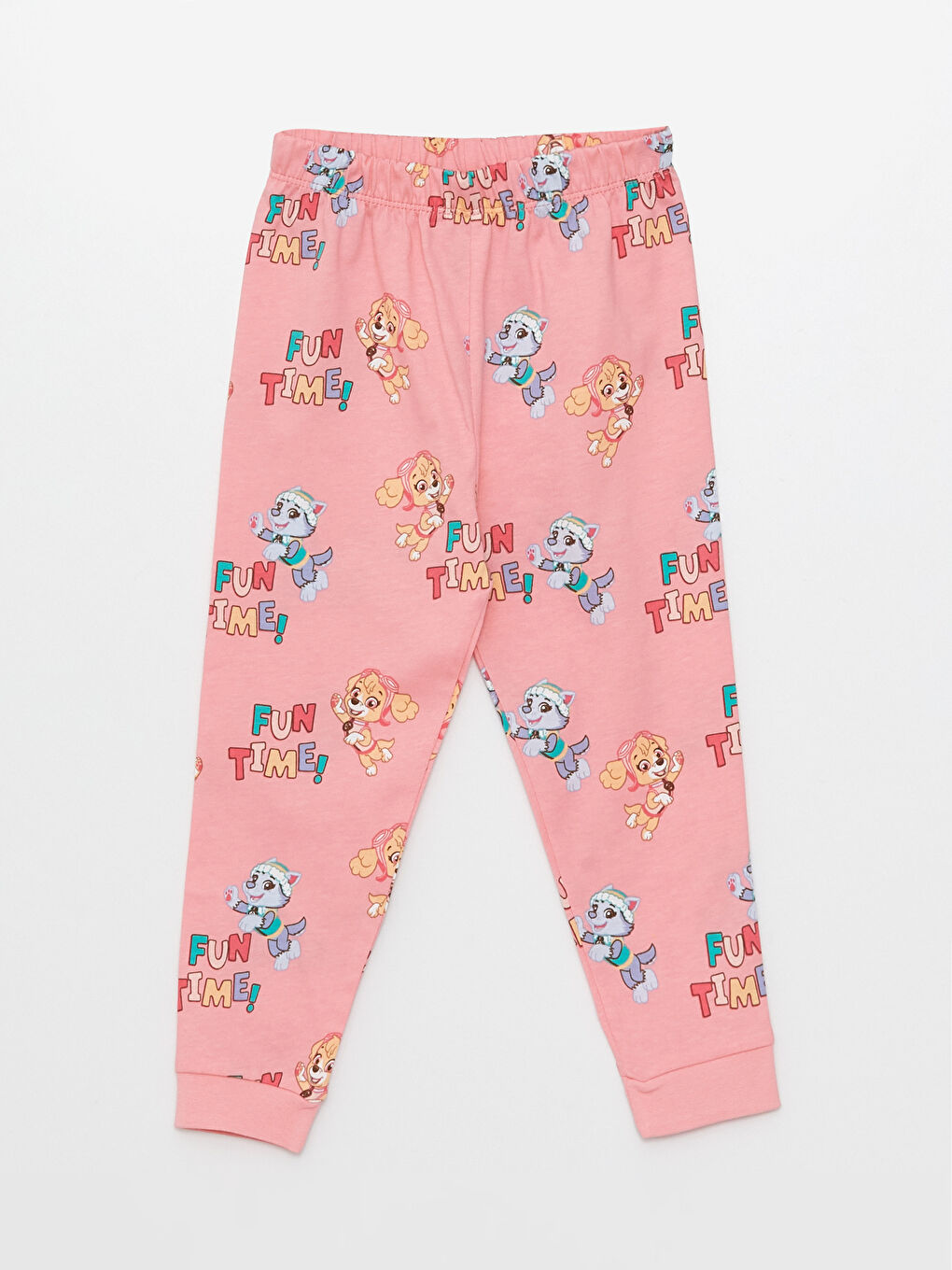 Пижамный комплект с круглым вырезом, длинным рукавом и принтом Щенячий патруль для малышек девочек-2