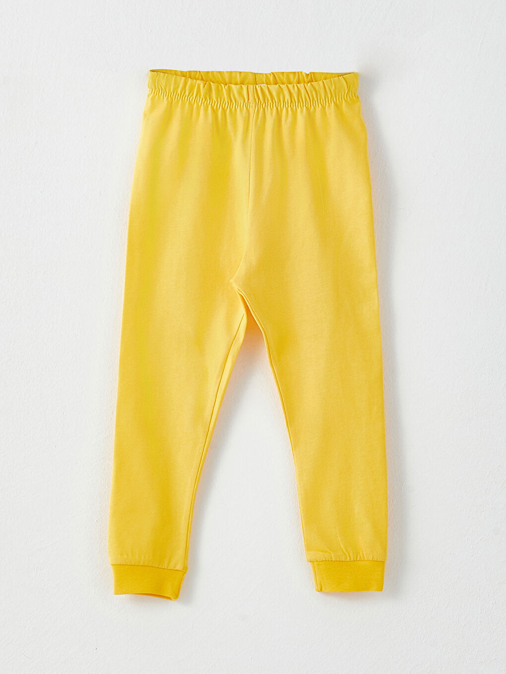 طقم بيجامة مطبوع كم طويل ياقة دائرية للبنات الرضع-2