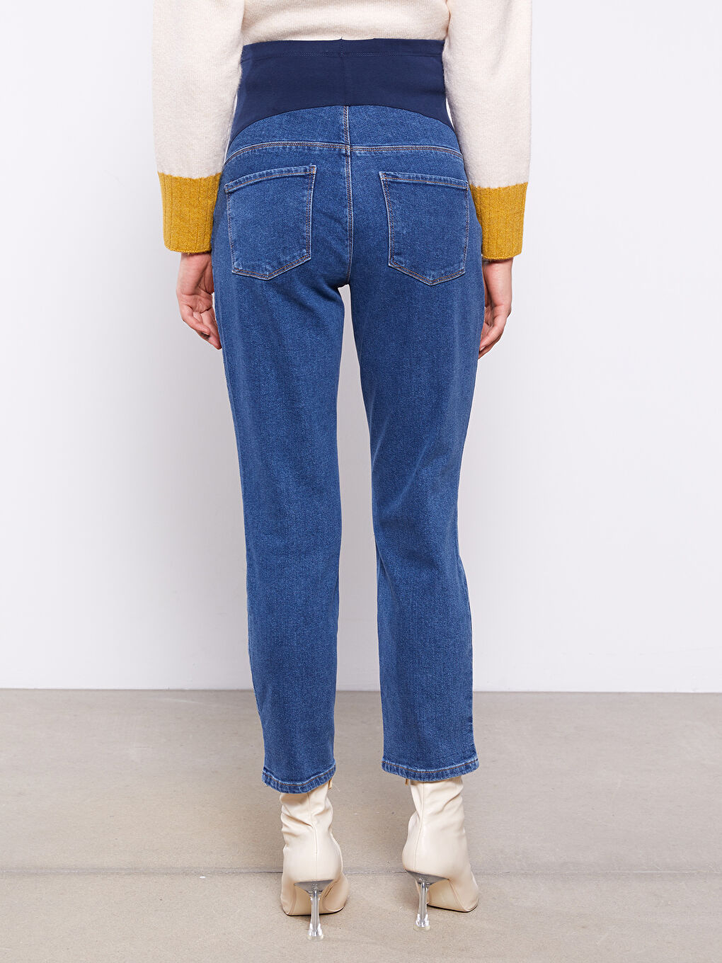 LCW ECO Belly Panel Plain Maternity Jeans -S36096Z8-507