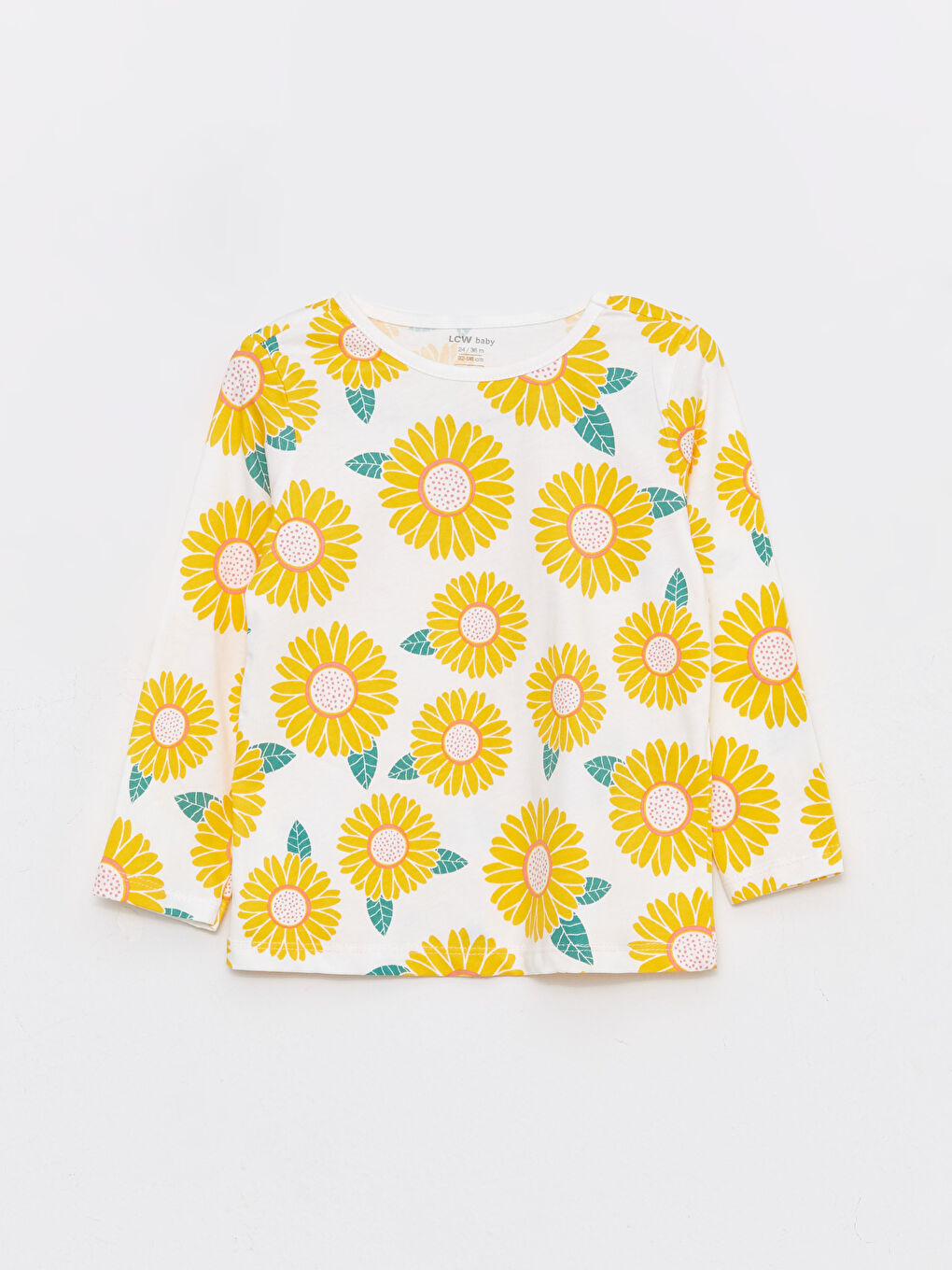 Crew Neck Long Sleeve Printed Baby Girl Pajama Set 4-pack-2