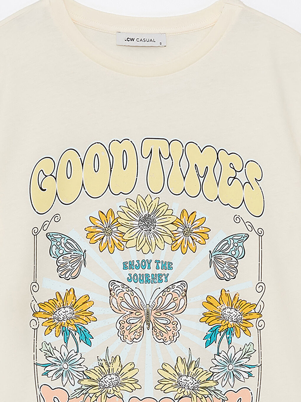 Crew Neck Printed Short Sleeve Women's T-Shirt-7