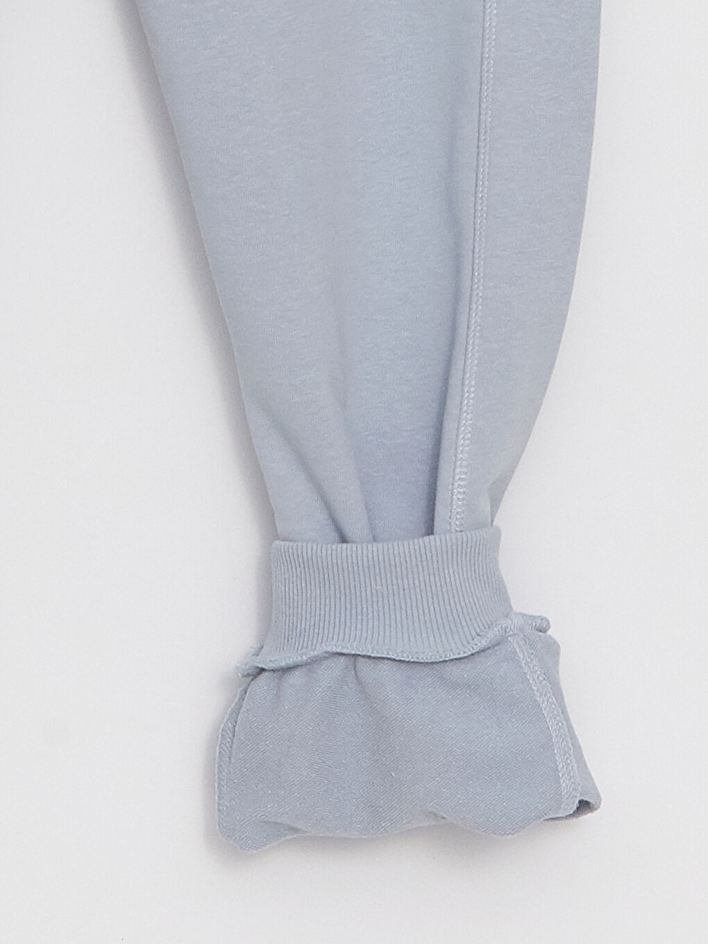 Mavi Kadın Beli Lastikli Düz Eşofman Altı-6