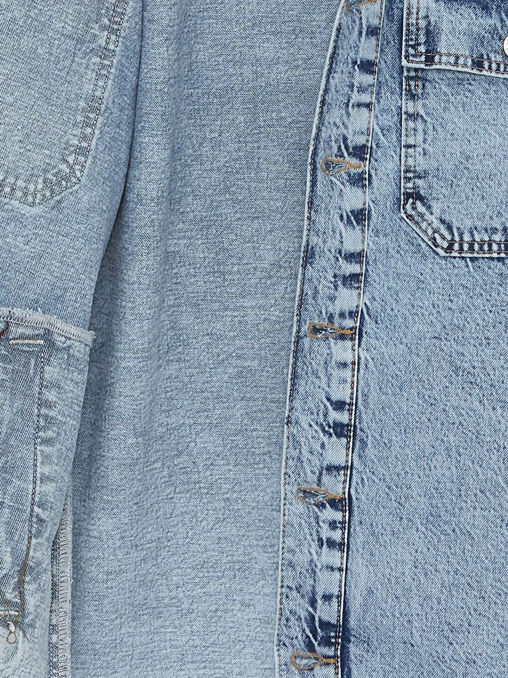 İndigo Standart Kalıp Erkek Jean Ceket-7