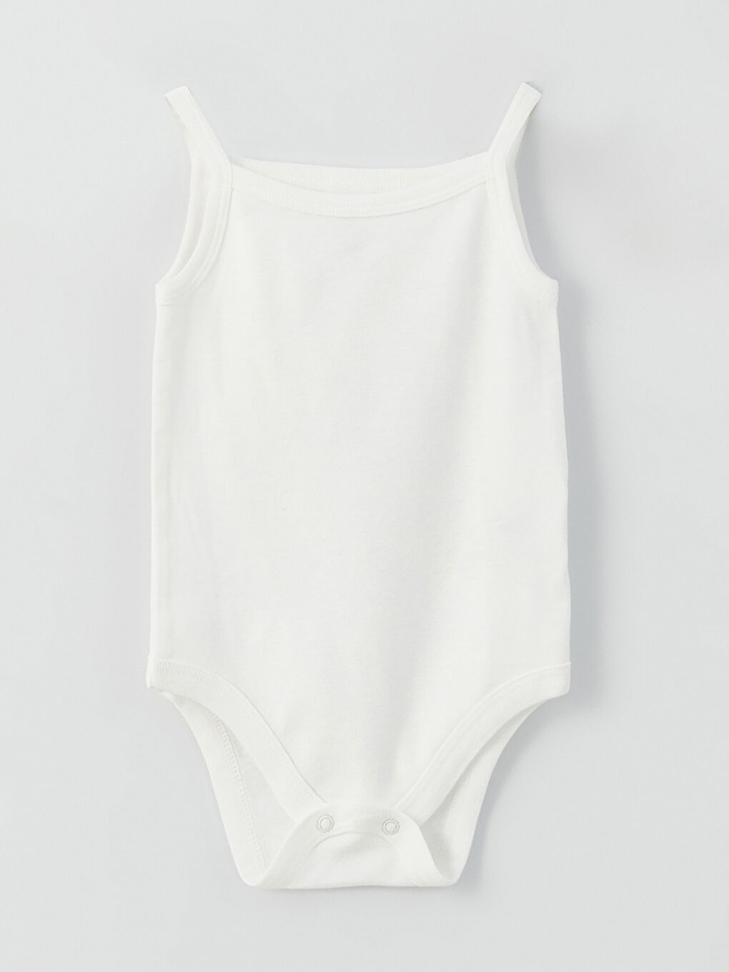 Bodi za bebe devojčice sa kvadratnom kragnom, jednostavan, tanak, sa bretelama, od pamuka, sa dugmetom na kopčanje, pakovanje od 3 komada-3