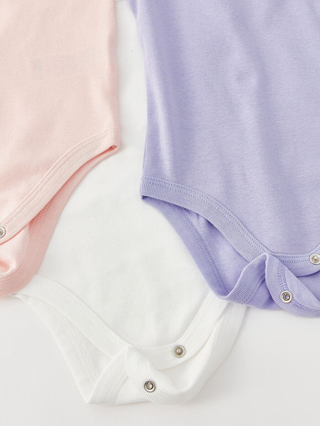 Bodi za bebe devojčice sa kvadratnom kragnom, jednostavan, tanak, sa bretelama, od pamuka, sa dugmetom na kopčanje, pakovanje od 3 komada-7