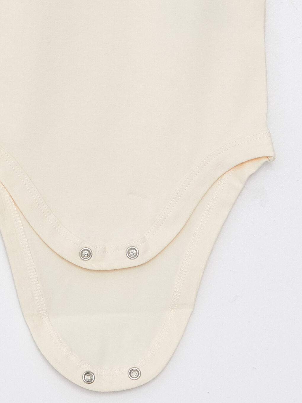 ياقة دائرية كم قصير أساسي للبنات الرضع بدلة جسم بكباسين-2