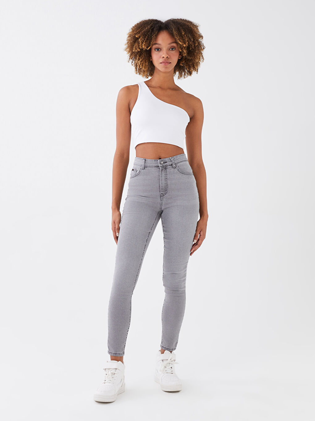 LCW Jeans High Waisted Jupiter Super Skinny Fit Women's Jeans -S36147Z8-GRD