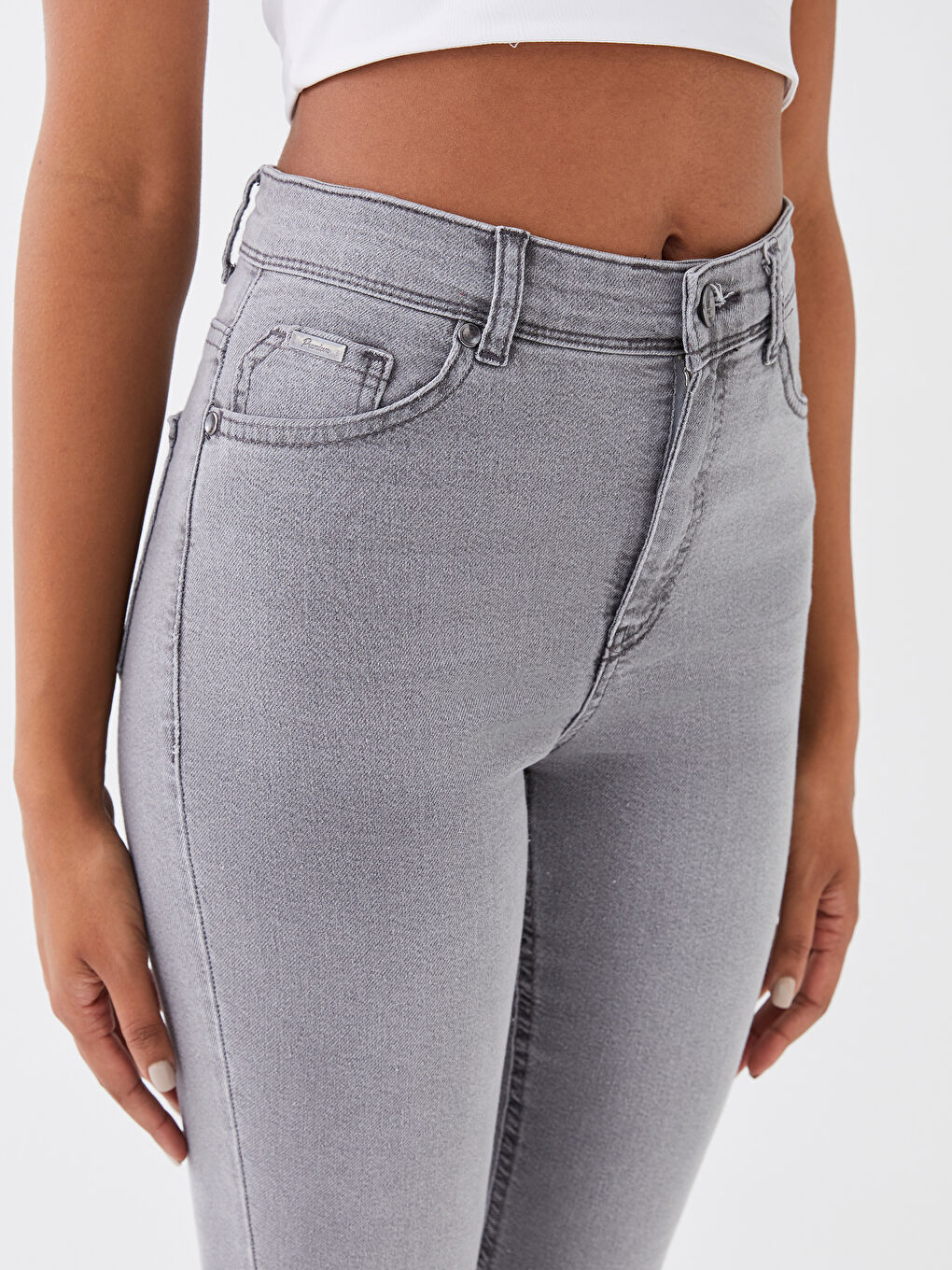 LCW Jeans High Waisted Jupiter Super Skinny Fit Women's Jeans -S36147Z8-GRD