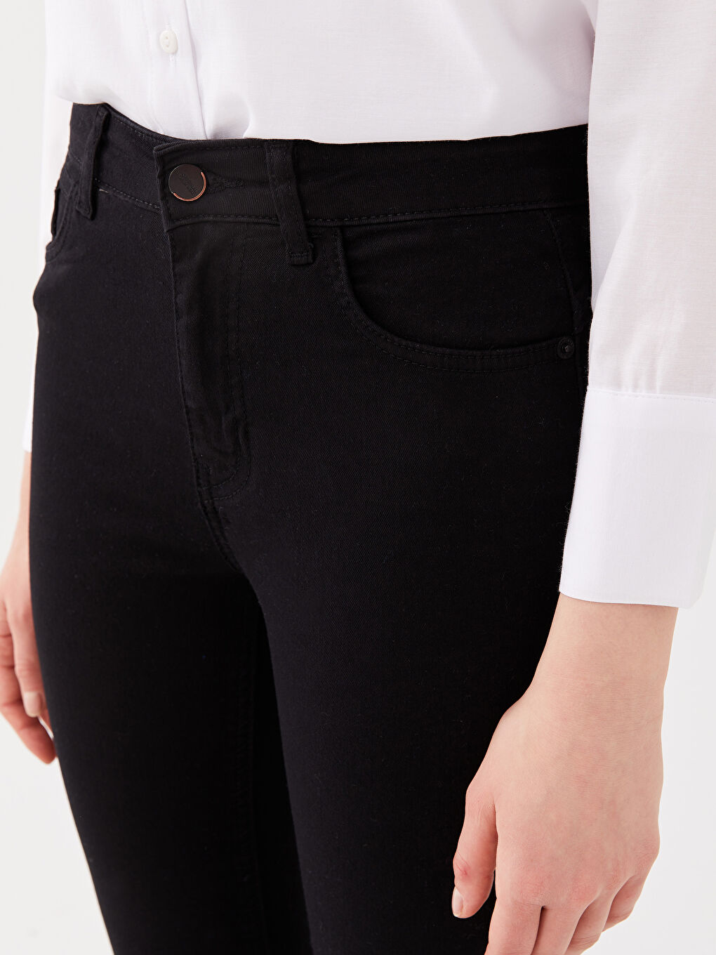 LCW Jeans Дънки с висока талия Юпитер супер скини фит за жени -S36156Z8-327