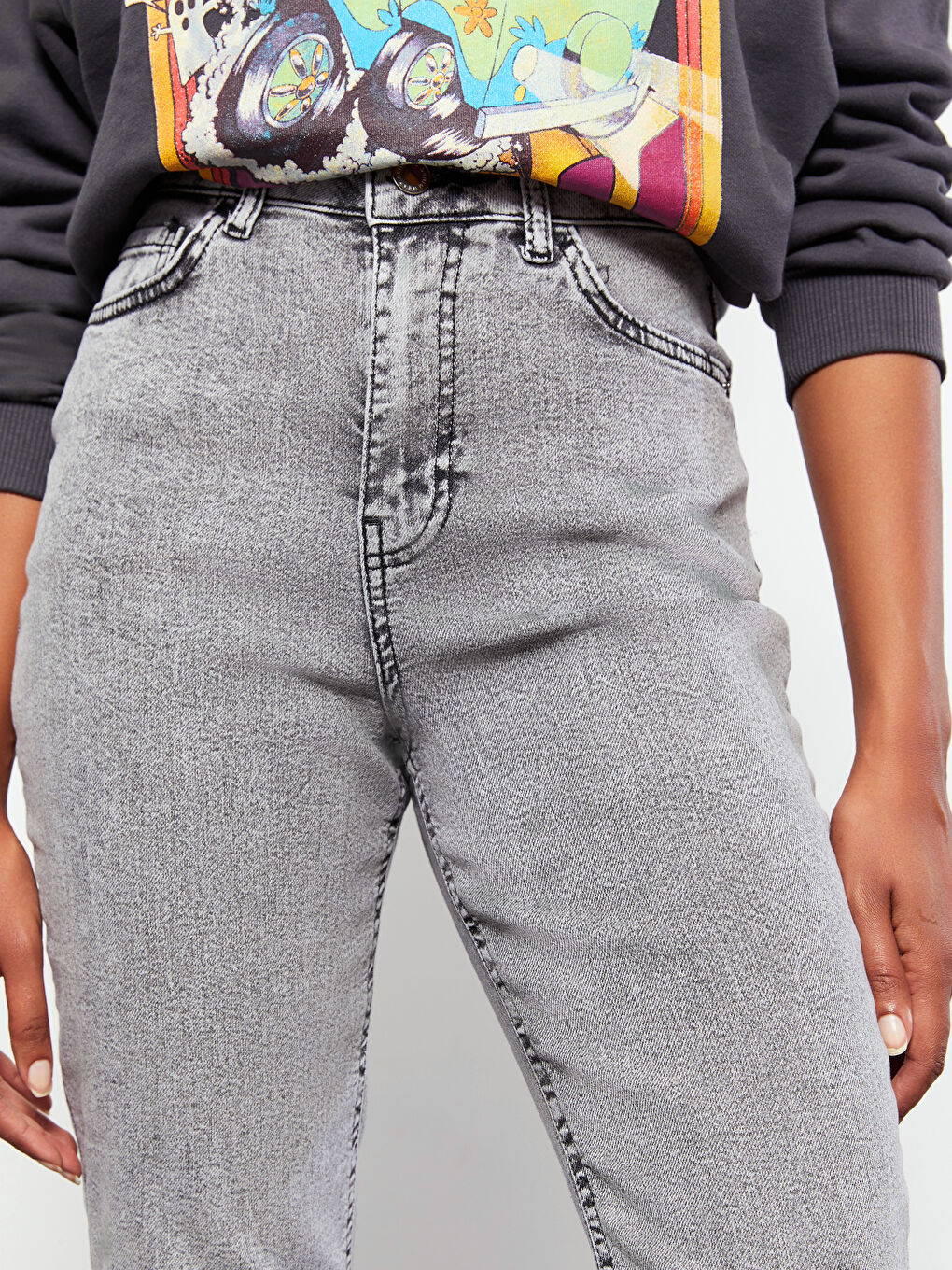 High Waist Slim Fit Women's Rodeo Jeans -S36181Z8-GRD